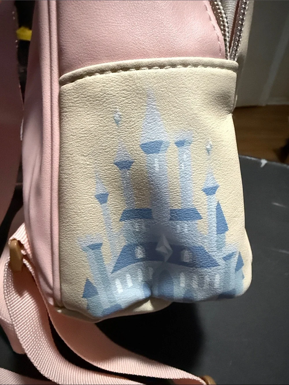 Disney Princess Cream and Pink Illustrated Mini Backpack